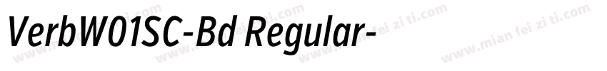 VerbW01SC-Bd Regular字体转换